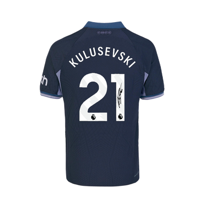 Signed Dejan Kulusevski Spurs Away Shirt 2023/24