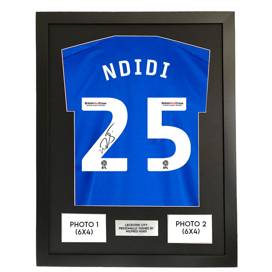 Signed Wilfred Ndidi Leicester City Home Shirt 2023/24
