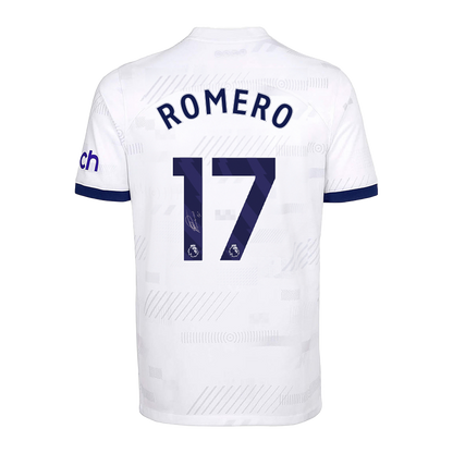 Signed Cristian Romero Spurs Home Shirt 2023/24