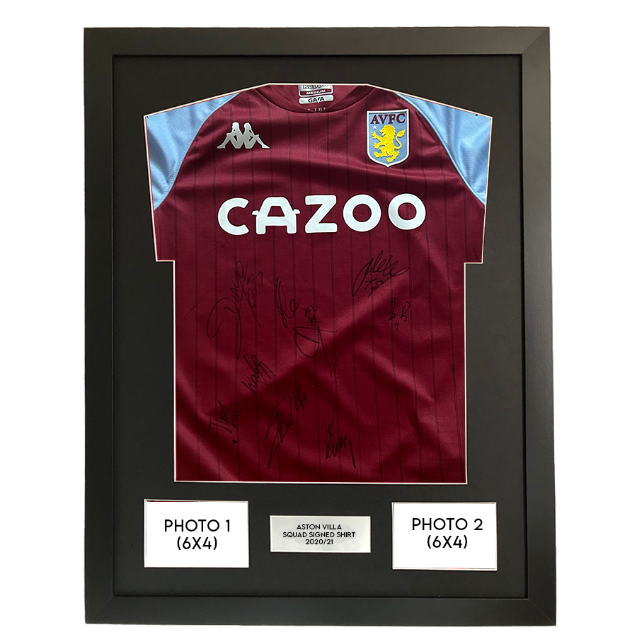 Aston Villa Authentic Squad Signed Home Shirt 2020/21