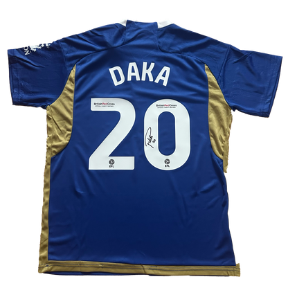 Signed Patson Daka Leicester City Home Shirt 2023/24