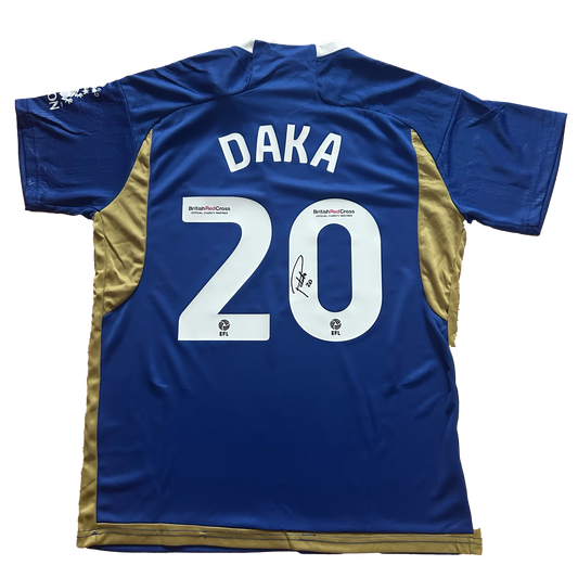 Signed Patson Daka Leicester City Home Shirt 2023/24