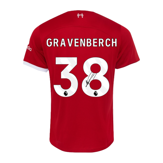 Signed Ryan Gravenberch Liverpool Home Shirt 2023/24 (Pre order)