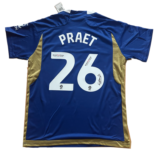 Signed Dennis Praet Leicester City Home Shirt 2023/24