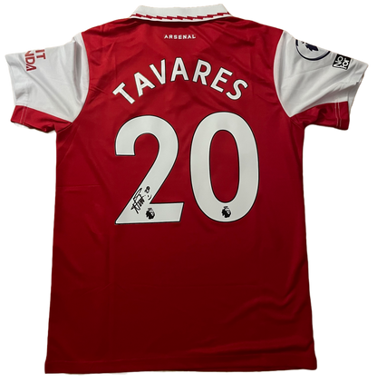 Signed Nuno Tavares Arsenal Home Shirt 22/23