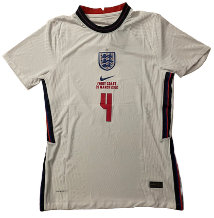 Signed Guehi England Vapourknit Home Shirt 22/23 (Ivory Coast Match Details 29.3.22)