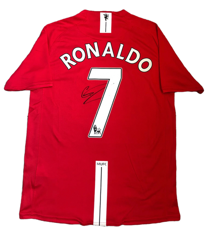 Signed Cristiano Ronaldo Manchester United Home Shirt 2008/09