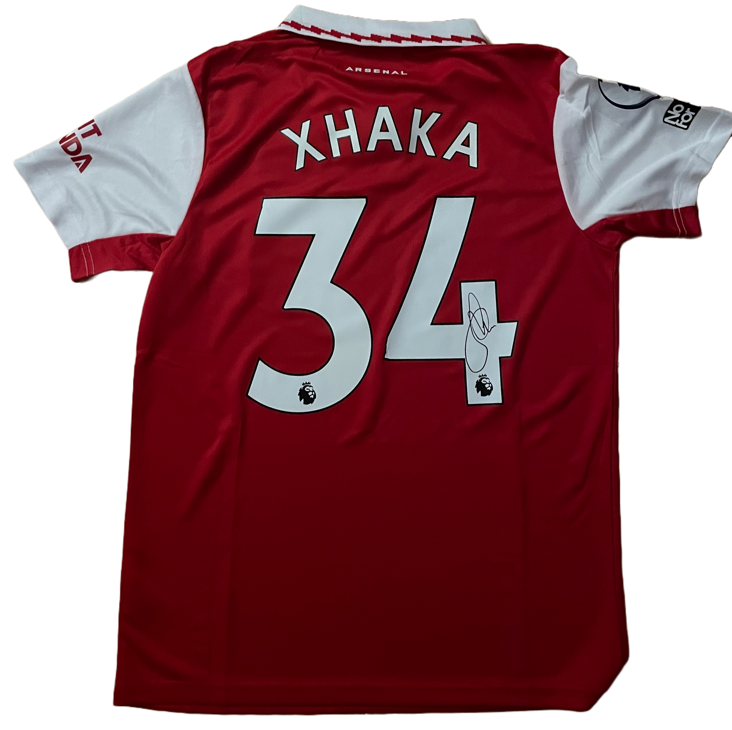 Signed Granit Xhaka Arsenal Home Shirt 22/23