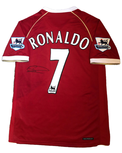 Signed Cristiano Ronaldo Manchester United Home Shirt 06/07