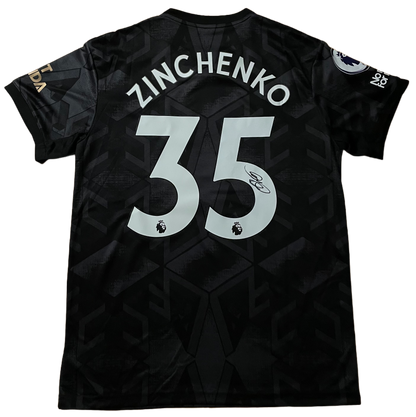Signed Oleksandr Zinchenko Arsenal Away Shirt 22/23