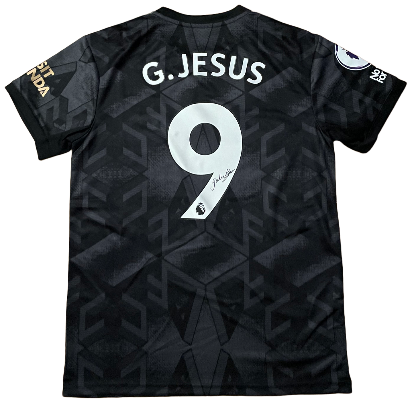 Signed Gabriel Jesus Arsenal Away Shirt 22/23