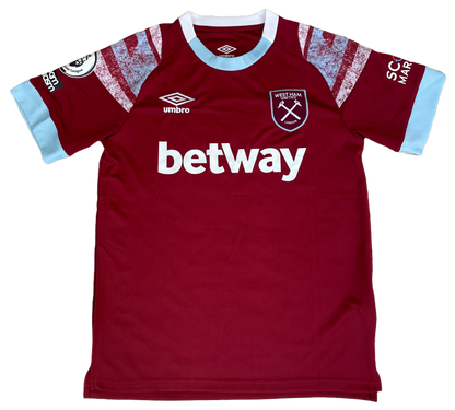 Signed Tomáš Souček West Ham Home Shirt 22/23