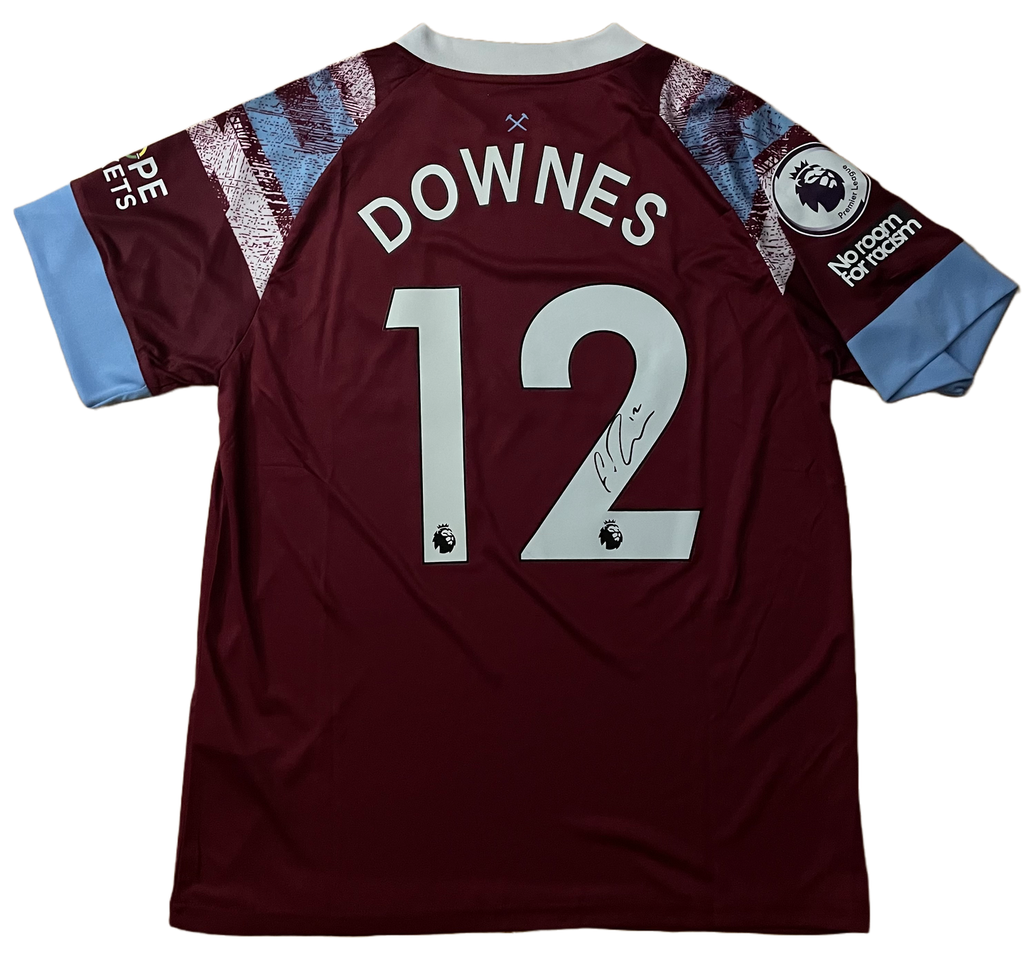 Signed Flynn Downes West Ham Home Shirt 22/23