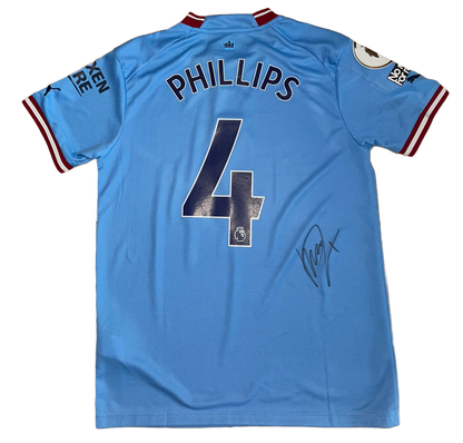 Signed Kalvin Phillips Manchester City Home Shirt 22/23 (Signed On Shirt)