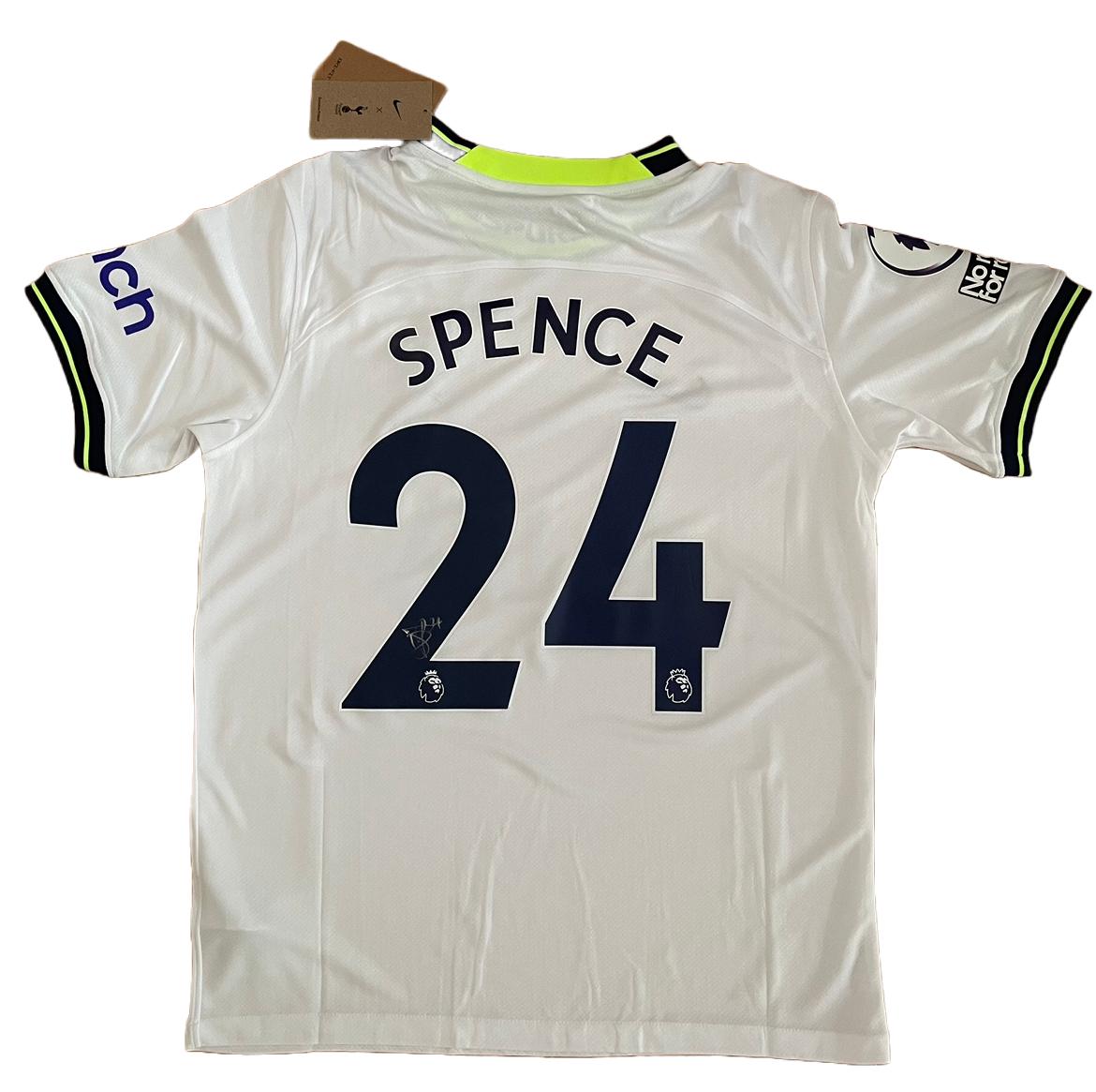 Signed Djed Spence Spurs Home Shirt 22/23