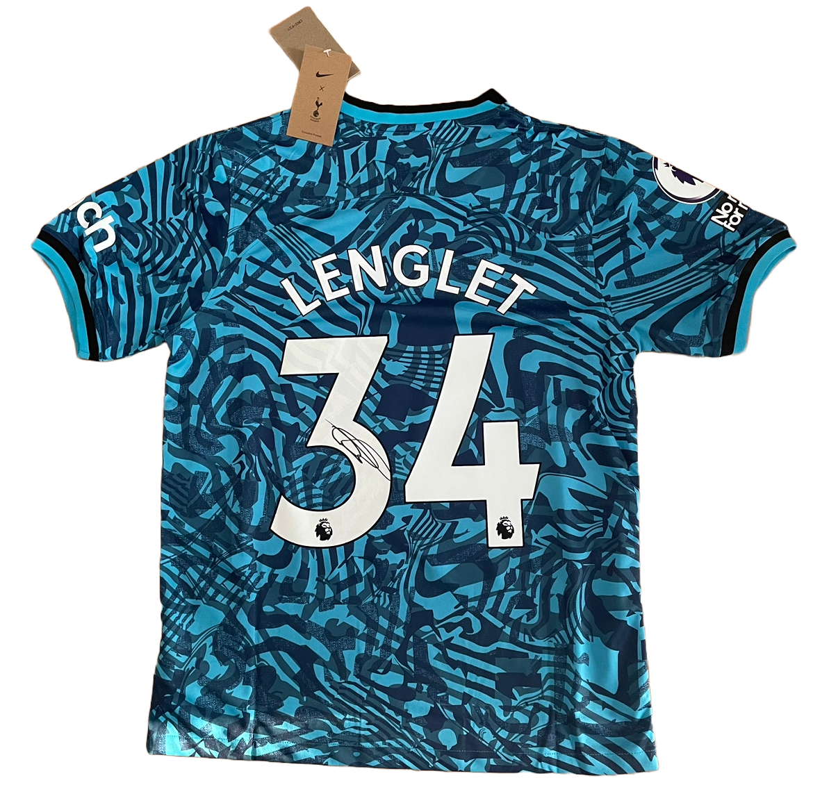 Signed Lenglet Spurs Third Shirt 22/23