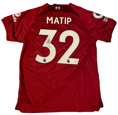 Signed Joel Matip Liverpool Home Shirt 22/23