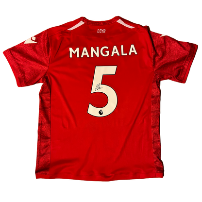 Signed Mangala Nottingham Forest Home Shirt 22/23