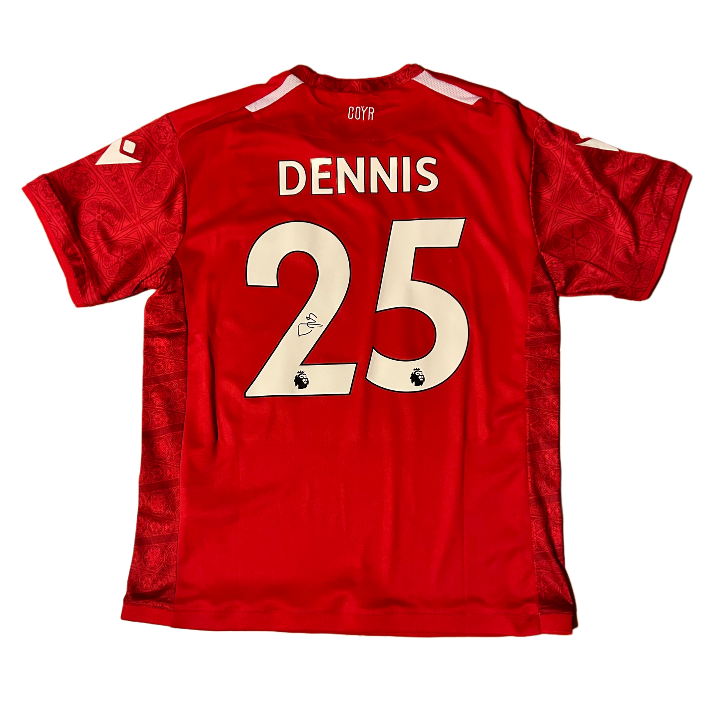 Signed Dennis Nottingham Forest Home Shirt 22/23