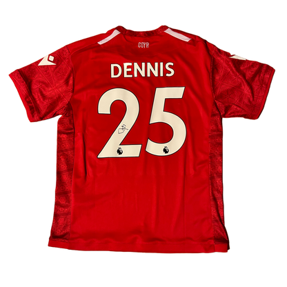 Signed Dennis Nottingham Forest Home Shirt 22/23