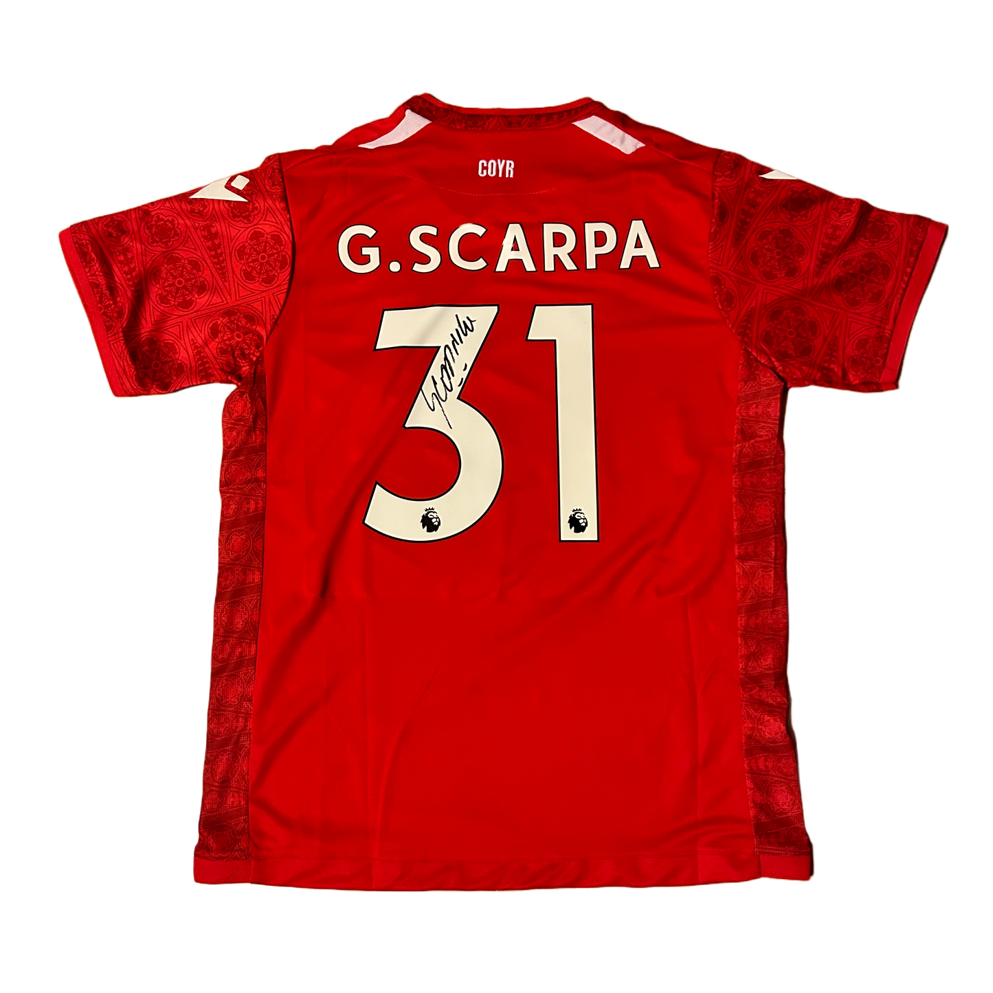 Signed Scarpa Nottingham Forest Home Shirt 22/23