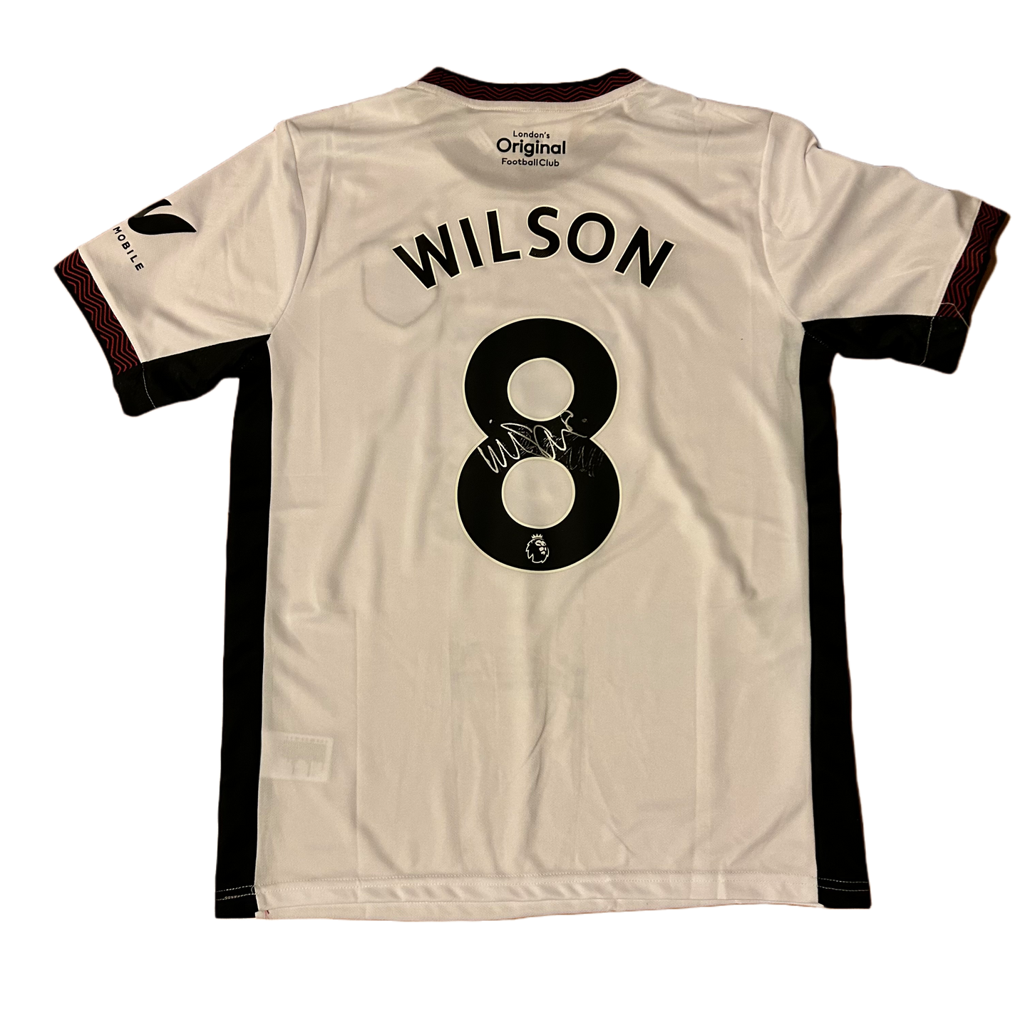 Signed Harry Wilson Fulham Home Shirt 22/23 (Smudged)