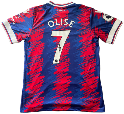 Signed Michael Olise Crystal Palace Home Shirt 22/23